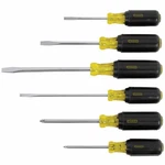Stanley 66-565 Piece Vinyl Grip Black Oxide Alloy Steel Mixed Screwdriver Set. Fixed Price $36.10.