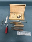 Vintage X-acto Workshop Knife Set Wooden Box Carving Hobby Tools Usa. Fixed Price $37.50.