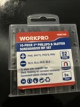 Workpro 10PCS Slotted Phillips Screwdriver Set Magnetic Hex 3IN.. Fixed Price $14.99.