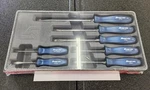 Snap-on Tools New 7PC Power Blue Hard Grip Combination Screwdriver Set SDDX70AMB. Fixed Price $399.95.