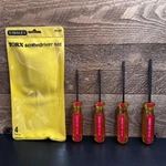 Stanley Torx Screwdriver Set 4PC 64-557 Pouch T15 T20 T25 T30 Vintage Usa. Fixed Price $24.99.