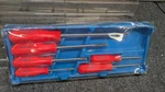 New Mac Tools SD24A-RP Richard Petty Bright Red Phillips Flat Screwdriver Set. Fixed Price $165.00.