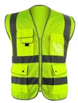 Mesh High Visibility Safety Vest, Ansi/ Isea 107-2010 With 5 Pockets. Fixed Price $9.99.