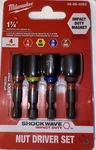 Milwaukee 49-66-4562 Shockwave 1-7/8 Impact Magnetic Nut Driver Set (4 Piece). Fixed Price $15.20.