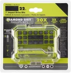 A962203 Fits For Ryobi 1 In. Diamond Grit Impact Drive Bits (22-PIECE). Fixed Price $22.93.