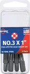Mayhew Tools 18762-5 Usa Phillips Pin Head Insert Bit, No. 3 X 1", 5-PACK. Fixed Price $22.76.