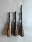 Vintage Walden Spintite Nut Drivers No. 3408 & 3410 + One That Has Been Modified. Fixed Price $8.45.