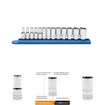 13 Pc 1/4 Drive 6 Pt Mid-length Socket Set Metric Black 80304S. Fixed Price $55.24.
