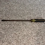Stanley Plus 1007 12 Inch Flathead Screwdriver Square Shank. Fixed Price $11.20.