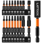 19-PIECES 5 Point Star Torx Bit Set, Lattook Security Tamper Proof Black. Fixed Price $28.26.