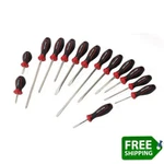 Craftsman 14 Pc Piece Screwdriver Set Phillips & Slotted Flat Head Cushion Grip. Fixed Price $45.94.