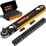 Kseibi 181787 Mini Wrench Set 18-PIECE Low Profile Ratchet, Black. Fixed Price $14.49.
