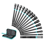 Libraton 16PCS Magnetic Nut Set, Long Variety Pack, Clear. Fixed Price $43.99.