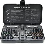 Precision Magnetic Ratchet Screwdriver Set With 40 Bits And Case For Diy Project. Fixed Price $18.99.