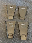 Set Of 4 Olsa Tools 12 Piece Magnetic Metal Wrench Organizers. Fixed Price $45.00.